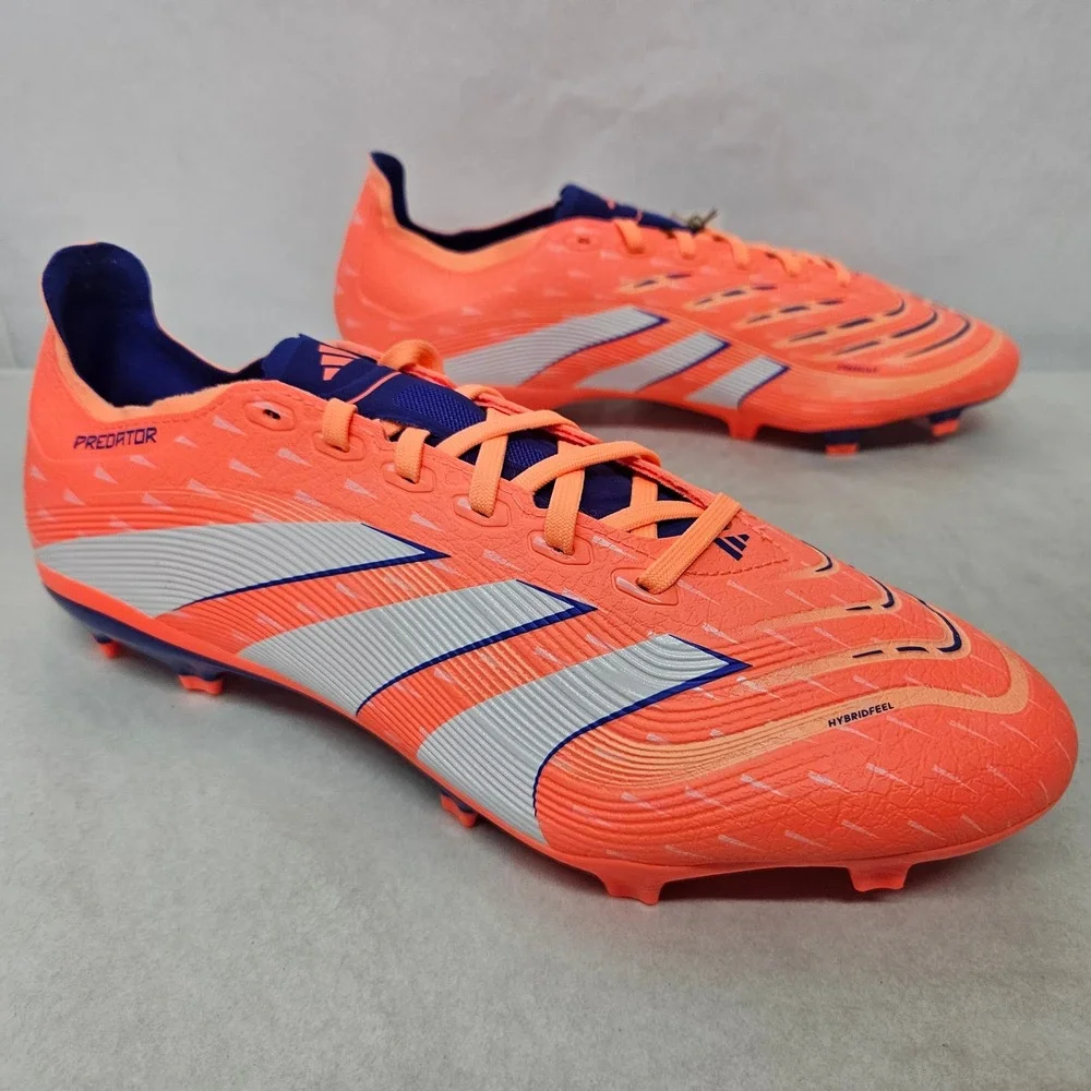 Adidas Predator League FG/MG Soccer Cleats‎ JI1115 Orange Blue Men's Size 10.5
